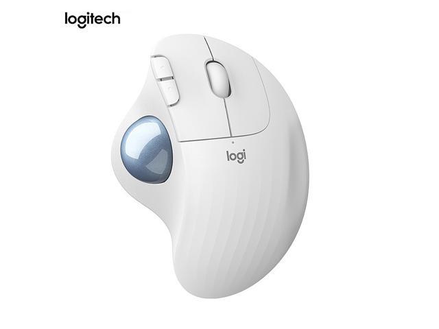 Logitech ERGO M575 Wireless Trackball Mouse High Precision Wireless Office Mouse Ergonomic Mice Support Windows/Mac White