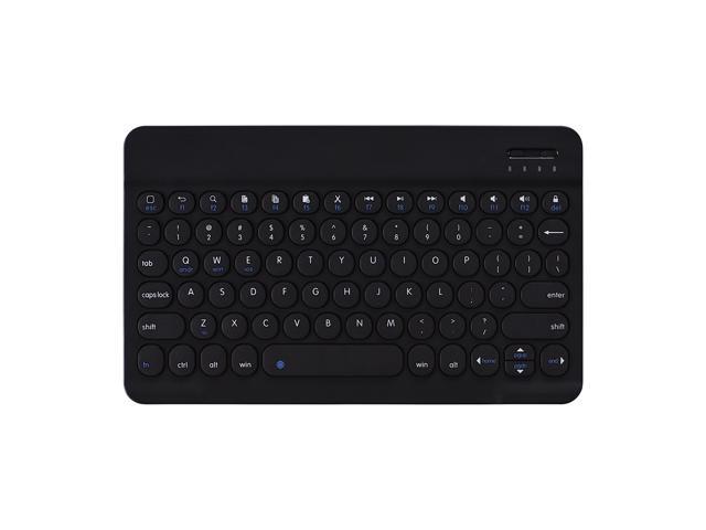 0301 Wireless BT Keyboard Ultra-thin Mini Portable Round Keycap 78 Key Keyboard for Android/Windows/iOS Tablet/Laptop Black