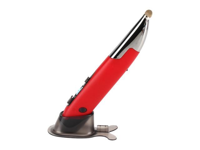 Three Mode 24G+BT30+50 Wireless Optical Pen Mouse 800/1200/1600DPI Rechargeable Pocket Pen Mouse for PC Laptop Computer Red