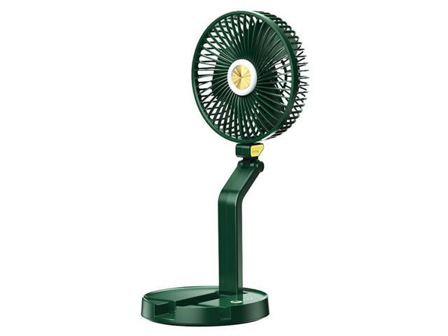 7 Inch LED Desk Fan Cooling 5200mAh Rechargeable Foldable Fan Portable 3 Speeds Wall Hanging Fan for Travel Office Home
