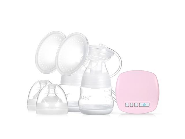 YOUHA Double Electric Breast Pump 2 Modes 9 Levels Safe BPA-free Baby Breastfeeding Pacifier Bottle Suction Massage Pump Kit Quiet and Rechargeable