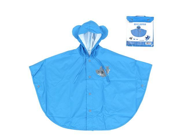 Kids Rain Poncho Hooded Boy Girl Cartoon Raincoat Cute Rain Jacket Children Rainwear Block Wind and Rain for Age 3-6