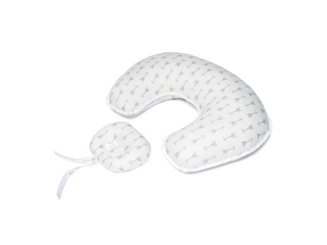 KKMOON MA2001 Multifunctional Nursing Pillow Positioner U-Shape Cotton Sitting Support Pillow with Small Pillow Grey Arrow Pattern for Breast