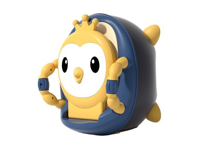 Cartoon Kids Potty Training Toilet Comfortable Safe Toilet Trainer with Soft PVC Pad Lip Handles Cleaning Brush for Toddlers Boys Girls