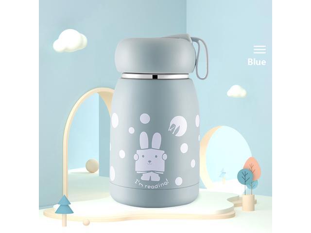 320ml Intelligent Vacuum Insulated Bottle Temperature Display Stainless Steel Vacuum Bottle Travel Mug with Easy Carry Strap for Hot & Cold