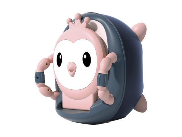 Cartoon Kids Potty Training Toilet Comfortable Safe Toilet Trainer with Soft PVC Pad Lip Handles Cleaning Brush for Toddlers Boys Girls
