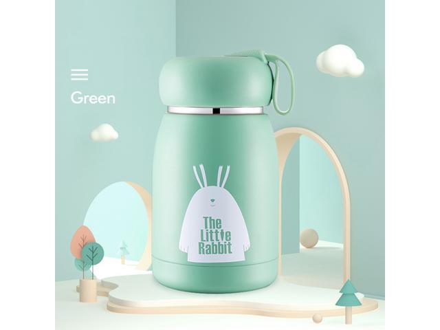 320ml Intelligent Vacuum Insulated Bottle Temperature Display Stainless Steel Vacuum Bottle Travel Mug with Easy Carry Strap for Hot & Cold