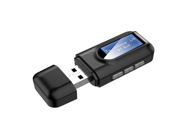 T11 BT 50 Audio Receiver Transmitter with 35mm LCD Screen 35 AUX Stereo USB Plug Wireless Adapter for Car PC TV Headset