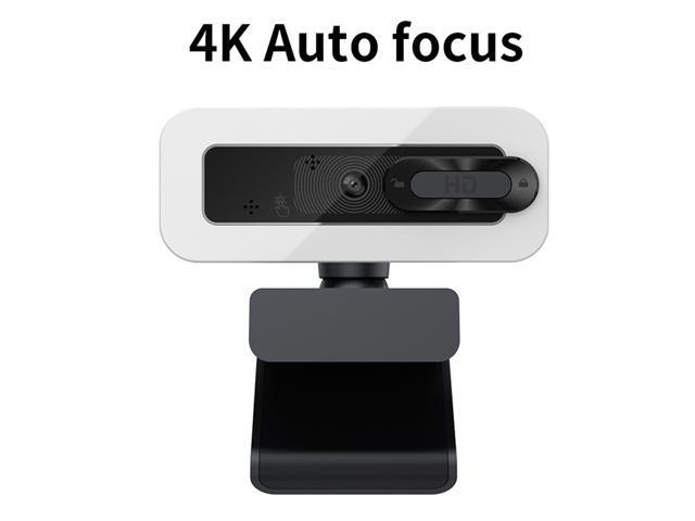 4K Auto Focus USB Webcam Driver-free Web Camera with Noise Reduction Microphone Privacy Cover for Video Chat Online Conference