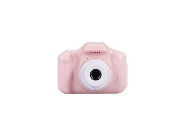 X2 Mini Kids Camera 2 inch HD Color Display Rechargable Mini Camera Video Camera Lovely Camera with 32GB Memory Card Pink