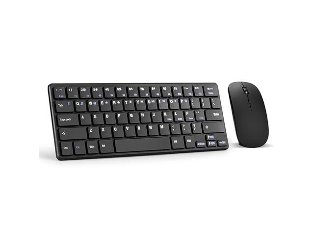 Keyboard Mouse Combo 24G Wireless Keyboard Mouse Set Office Keyboard Mouse Set Slim Design Plug and Play for PC Laptop Black