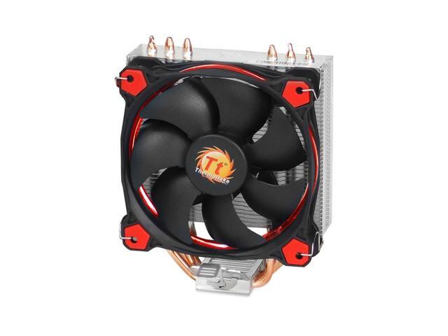 Thermaltake CPU Air Cooler 120mm Red LED Fan Hydraulic Bearing 3 Direct Contact Heatpipes Aluminium Fin for Intel LGA1151/AMD AM4