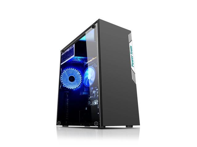 Desktop Computer Case ATX Full-view Side Transparent PC Case Support ATX/M- ATX/Mini ITX 158mm CPU Cooler/310mm Graphics Card