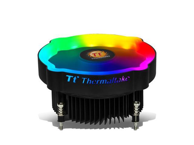 Thermaltake RGB CPU Air Cooler Quite Operation/Push Configuration/Aluminium Fin/Hydraulic Bearing/for Intel CPU Static RGB Color