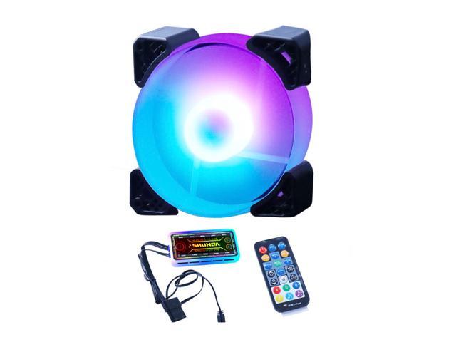 Computer Radiator Fan 12cm Case Cooling RGB Fan Efficient Heat Dissipation Silent Hydraulic Bearings AURA SYNC Controller 1 Fan