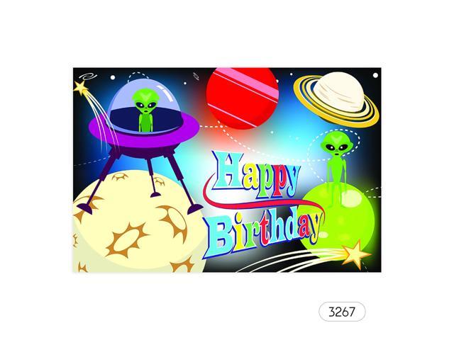 7*5ft Happy Birthday Cartoon Backdrop Baby Shower Kid Birthday Photography Background Cloth Children Carnival Party Decorations Photo Studio