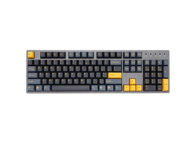 taihao abs double shot keycaps midnight for diy gaming mechanical keyboard color of black yellow 104 ansi