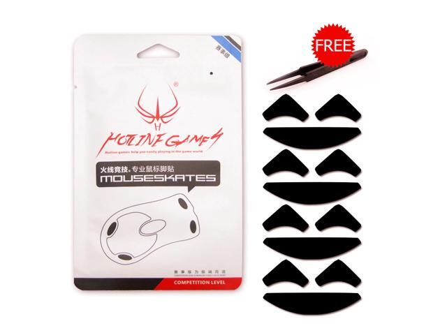 4sets 06mm TPFE Hotline Games Mouse Feet/skates For Razer DeathAdder F4 Silver Competition Level