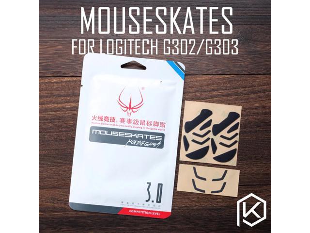 Hotline games 2 sets/packcompetition level mouse feet skates gildes for logitech g302 g303 06mm thickness