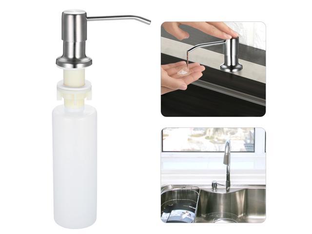 Under Kitchen Sink Soap Dispenser 300ml Soap Dispensers Hand Liquid Pump Bottle Easy Installation for Bathroom Sink