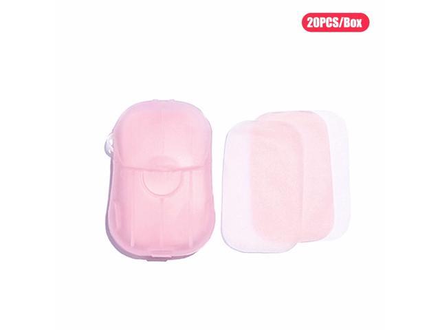 Portable Disposable Soap Flakes Scented Soap Papers Sheets with Storage Box Container Hand Washing Cleaning Supplies Bath Toiletry for Home