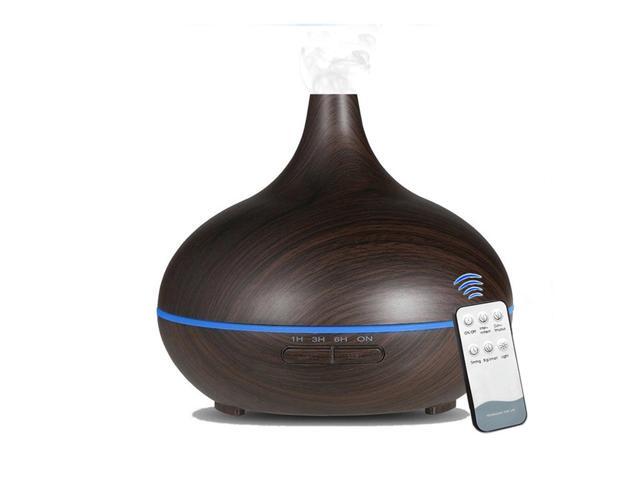 550mL Essential Oil Diffuser Mist Humidifier Diffuser Colorful Night Light Quiet Auto-Shut Off Humidifier with Remote Control Cool Desktop