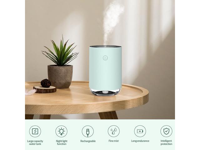 220ml Portable Humidifier Mini Cool Mist Humidifier with Night Light USB Personal Humidifier Auto Shut-Off Ultra-Quiet Suitable for Home Baby