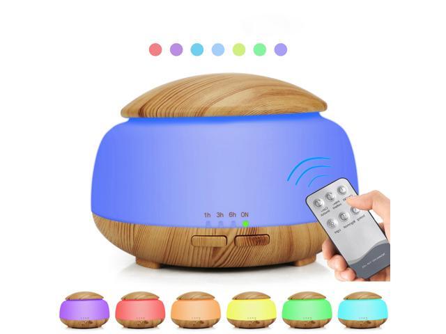 300mL Essential Oil Diffuser Mist Humidifier Diffuser Colorful Night Light Quiet Auto-Shut Off Humidifier with Remote Control Cool Desktop