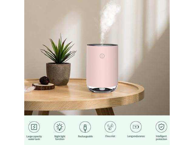 220ml Portable Humidifier Mini Cool Mist Humidifier with Night Light USB Personal Humidifier Auto Shut-Off Ultra-Quiet Suitable for Home Baby