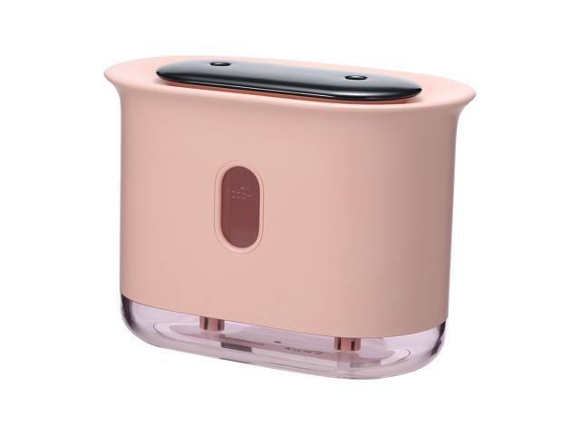 1000mL Desktop Humidifier Double Mist Spray Vent Cool Mist Maker Air Diffuser LED Night Lights Battery Digital Display for Home Office Use