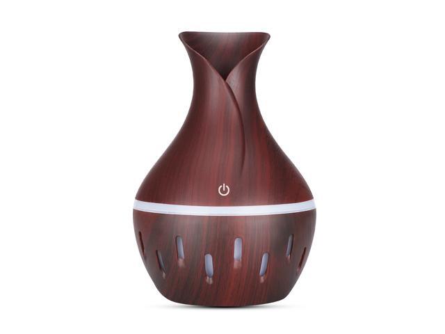Aroma Diffuser 300ML Aromatherapy Essential Oil Diffuser Air Humidifier Purifier Vase Shape Mist Maker with LED Lights for Home & Office