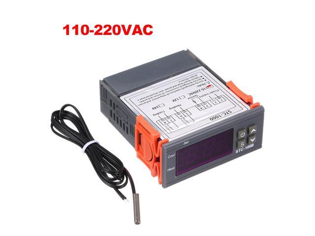 STC-1000 Digital Temperature Controller Heating Cooling Centigrade Thermostat 2 Relays Output with Sensor