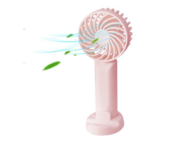 Handheld Fan with Base Portable Mini Fan 3 Speeds Low Noise Personal Desk Fan for Travel Camping Office Home USB Powered Desk Fan