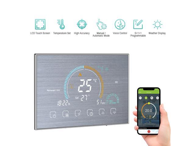 95-240V Wi-Fi Smart Programmable Thermostat 5+1+1 Six Periods Voice APP Control Backlight LCD Water/ Gas Boiler Heating Thermoregulator with UV