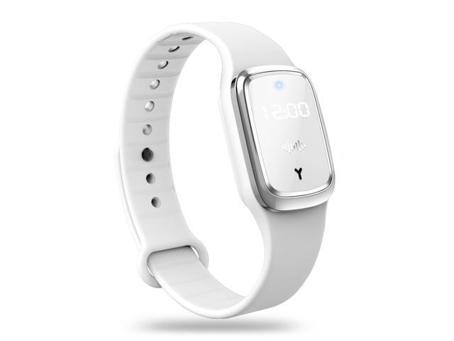 Ultrasonic Mosquito Repellent Bracelets Non-Toxic Deet Free Bug Insect Repellent Bands Time Display Electronic Pest Control Band for Kids & Adults
