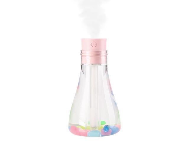 500mL Car Mist Humidifier Diffuser Colorful Night Light 2 Mist Modes Quiet Cool Humidifier Desktop USB Humidifier with Luminous Stone for Home Office
