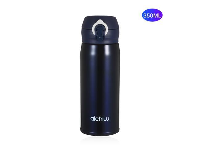 Stainless Steel Travel Mug Vacuum Thermal Insulted Cup Seal Leak Proof Water Bottle Double Walled Tumbler Cup with Flip-up Lid for Cold or Hot