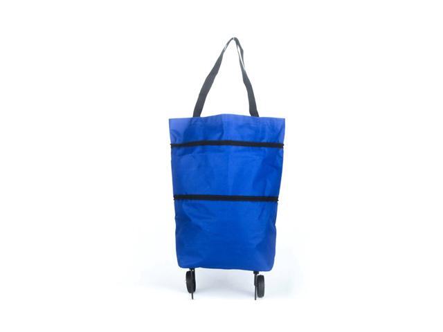 B11-46 Shopping Trolley Bag Portable multi-function Oxford Folable Tote bag Shopping Cart Reusable Grocery Bags with Wheels Rolling Grocery Cart