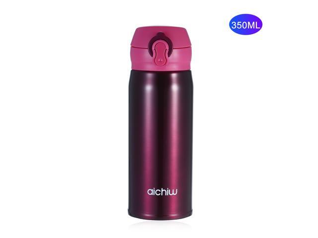 Stainless Steel Travel Mug Vacuum Thermal Insulted Cup Seal Leak Proof Water Bottle Double Walled Tumbler Cup with Flip-up Lid for Cold or Hot