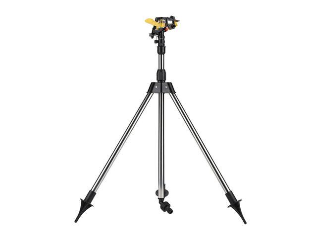 Lawn Sprinkler Garden Plant Watering Tripod Water Sprinklers for Garden Lawn Yard Ground Rocker Arm Nozzle Automatic 360 Degree Rotating