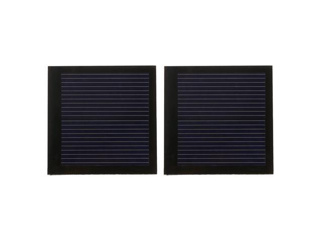 2PCS 02W 1V Solar Panel Polycrystalline Silicon Solar Cell DIY Waterproof Camping Portable Power Solar Panel Compatible for Toys Light Lamp Fan Pump