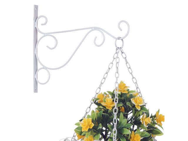 Plant Hanging Hooks Decorative Iron Wall Hooks Plant Hanging Hangers for Outdoor Indoor Planter Bird Feeder Lanterns Wind Chimes with Screws