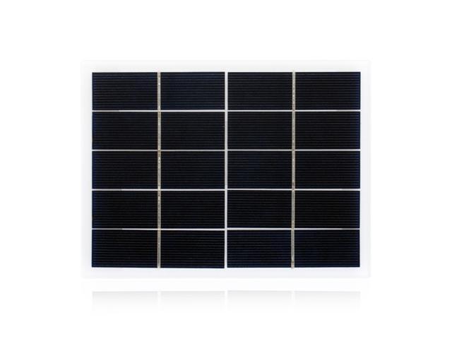 3W 5V Solar Panel Polycrystalline Silicon Solar Cell DIY Waterproof Camping Portable Power Solar Panel Compatible for Street Light Garden Lamp Fan