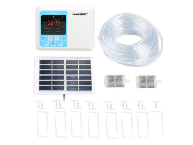 Intelligent Automatic Watering Device Solar Energy Charging Potted Plant Drip Irrigation Timer System