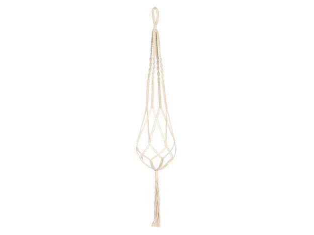 Macrame Plant Hanger Indoor Outdoor Flower Pot Hanging Planter Basket Cotton Rope 4 Legs 39 Inch
