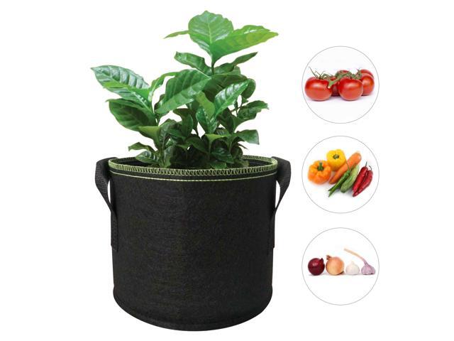 15 Gallon Planter Grow Bag with Handle Thickened Planter Bag Round Shape Container Nonwoven Fabric Garden Plant Pots for Vegetables Flowers Herbs