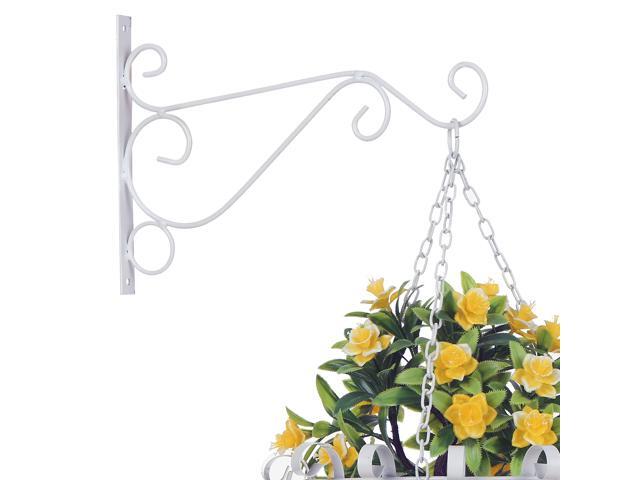 Plant Hanging Hooks Decorative Iron Wall Hooks Plant Hanging Hangers for Outdoor Indoor Planter Bird Feeder Lanterns Wind Chimes with Screws