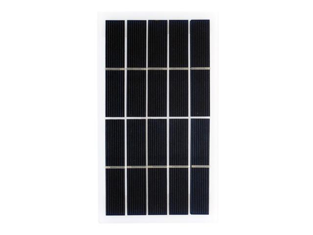 2W 5V Small Solar Panel Polycrystalline Silicon Solar Cell DIY Waterproof Camping Portable Power Solar Panel Compatible for Street Light Garden