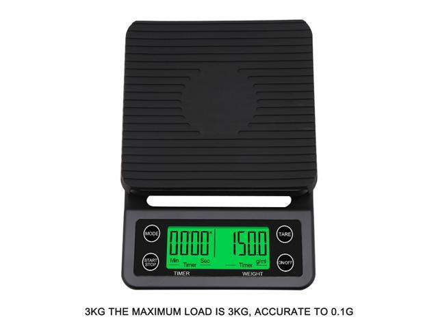 Accurate Electric Kitchen Scale Coffee Scale with Timer High-precision Kitchen Scale Mini Electronic Platform Scale Food Weighing Scale 3kg/01