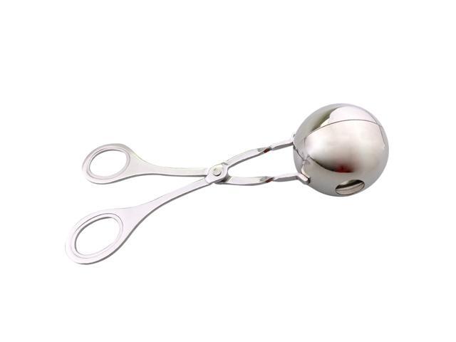 Meatball Scoop Ball Maker Non-Stick Stainless Steel Meat Baller Tongs Baller Cookie Scoop Cake Rice Dough Ice Scoop Tongs for Kitchen Tools